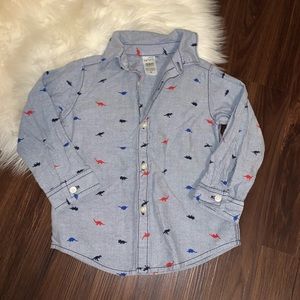 SOLD‼️ Toddler Dinosaur Button Up
